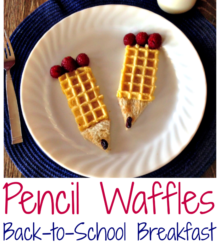 Back to School Pencil Waffles