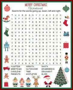 Winter Themed Word Search