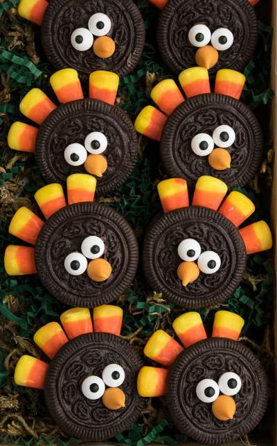Oreo Turkey Cookies
