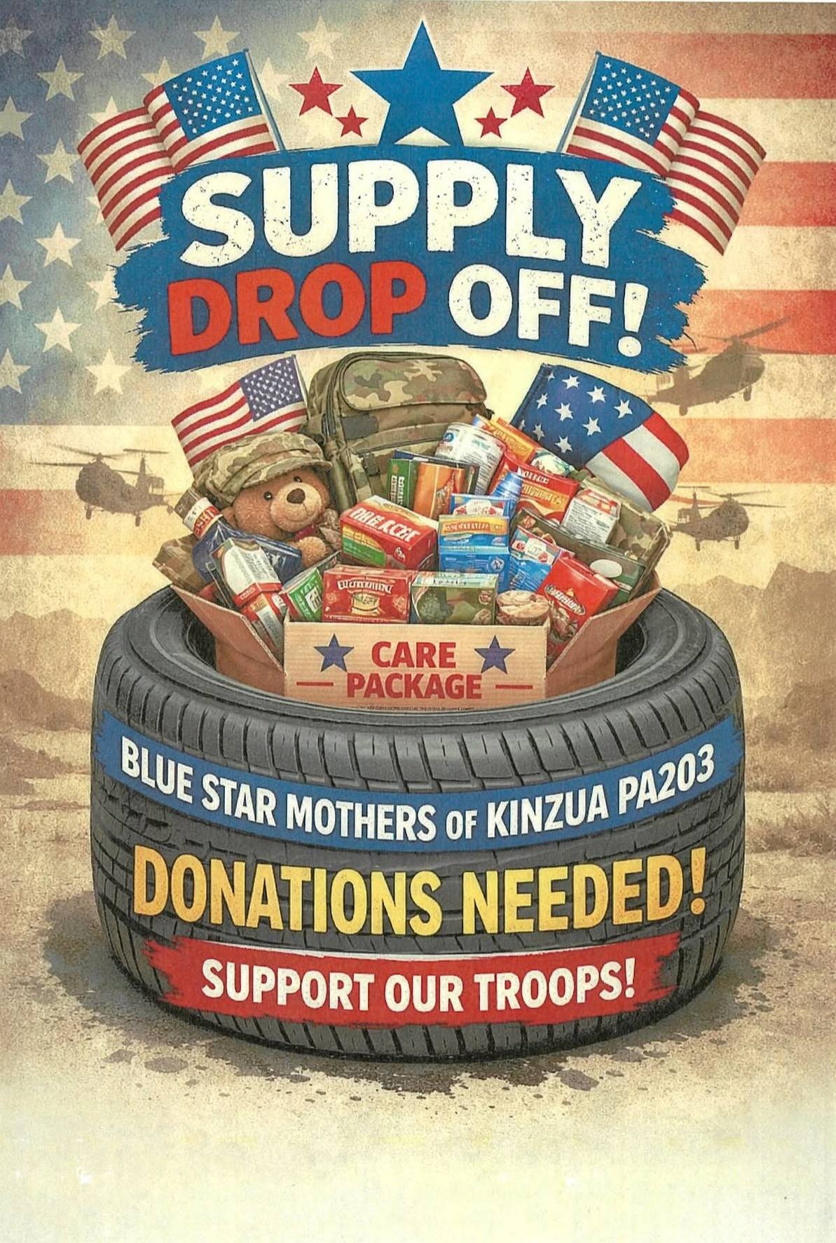 Warren MLFCU is collecting items for local service members